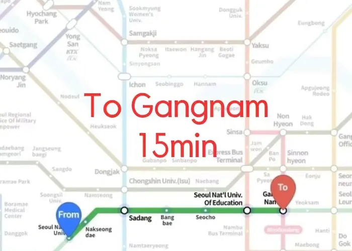 Apartamento Sensational Private House Hodong's 6 People, 3 Rooms, 4 Beds 5 Minutes On Foot From National Station Line 2 Gangnam Hongdae Jamsil