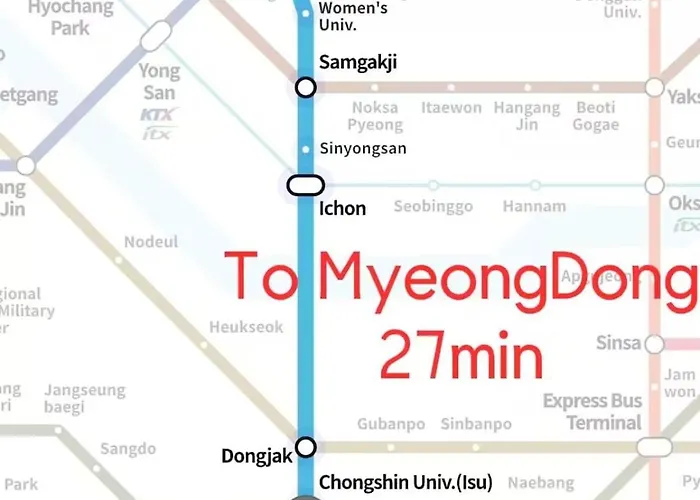Apartamento Sensational Private House Hodong's 6 People, 3 Rooms, 4 Beds 5 Minutes On Foot From National Station Line 2 Gangnam Hongdae Jamsil